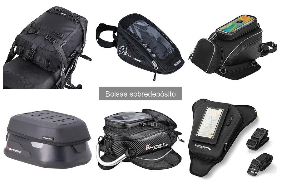 Tipos de bolsas sobredepósito para motocicletas: funcionalidades