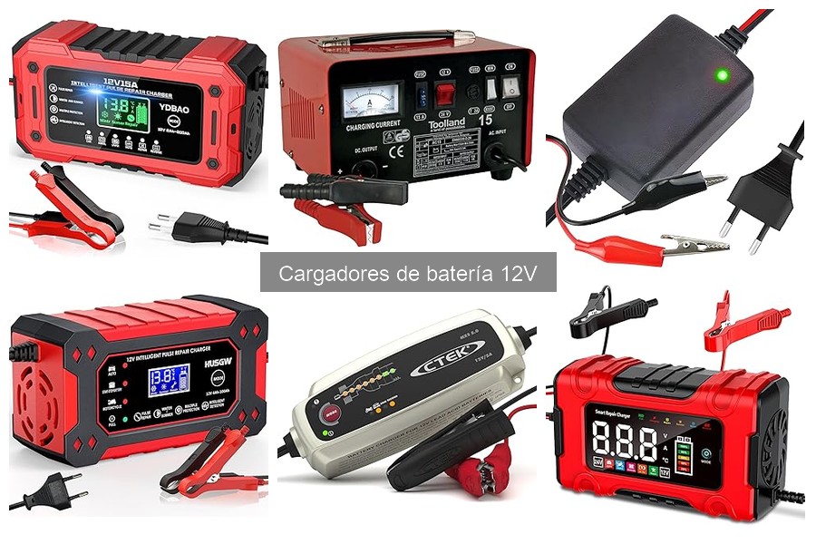 Tipos de cargadores de batería 12V: características y diferencias