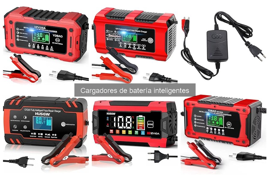 Tipos de cargadores de batería inteligentes para coche y moto