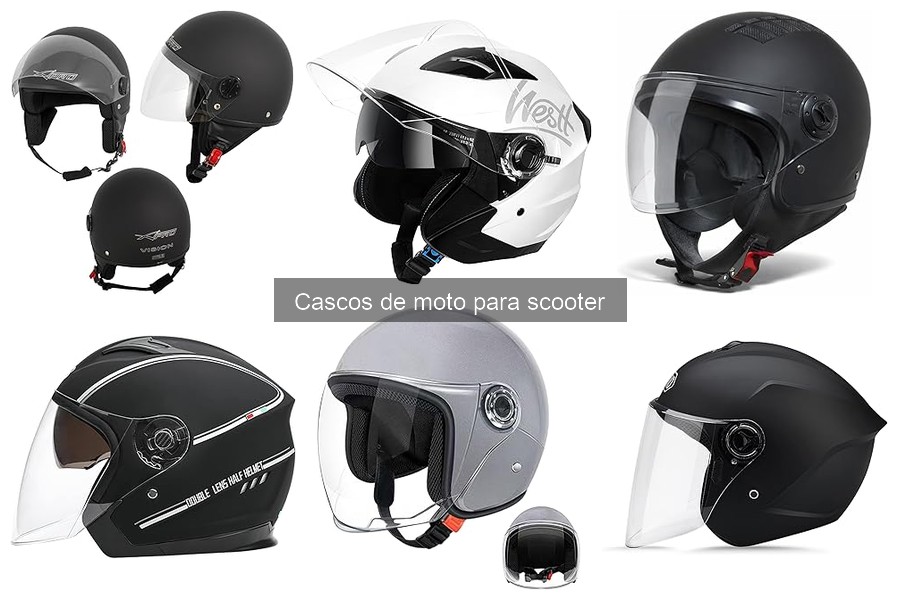 Tipos de cascos de moto para scooter: Guía completa