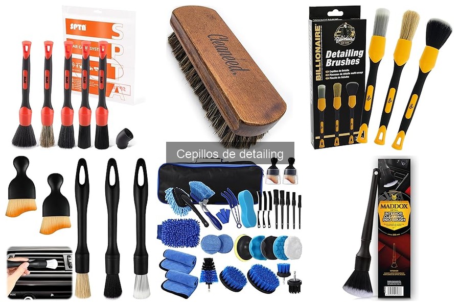 Tipos de cepillos de detailing y sus usos específicos