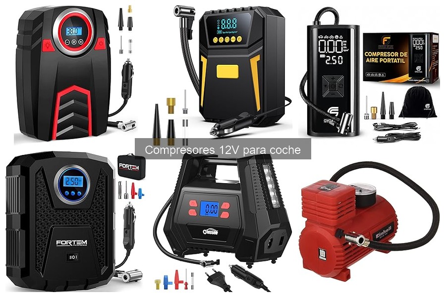 Tipos de compresores 12V para coche: guía y comparativa