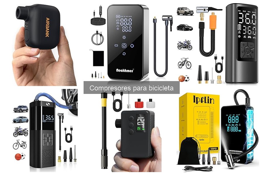Tipos de compresores para bicicleta: manuales, eléctricos y CO2