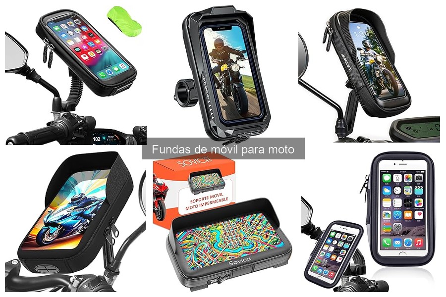 Tipos de fundas de móvil para moto: impermeables y más