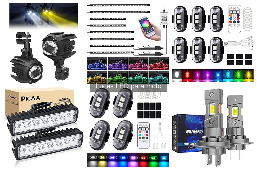 Tipos de luces LED para moto: faros, intermitentes y más