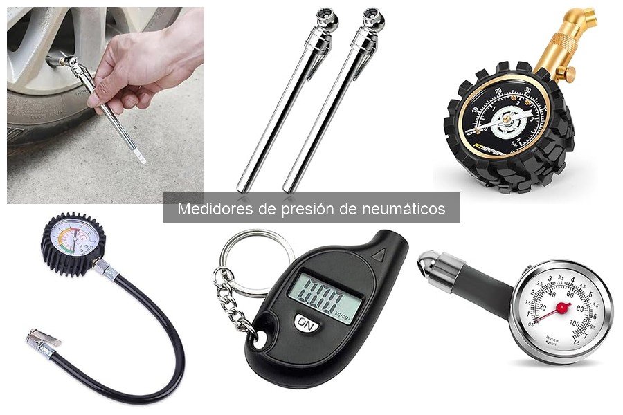 Tipos de medidores de presión de neumáticos y sus características