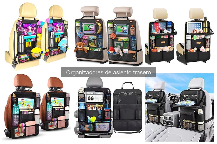 Tipos de organizadores de asiento trasero para coche