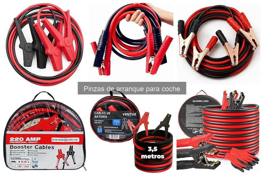 Tipos de pinzas de arranque para coche: guía completa
