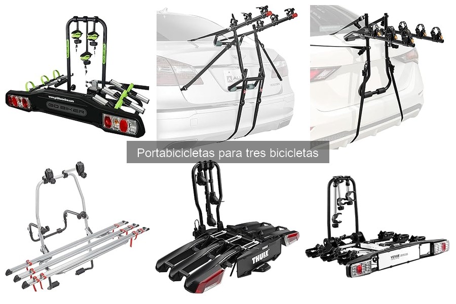 Tipos de portabicicletas para tres bicicletas: Ventajas y desventajas