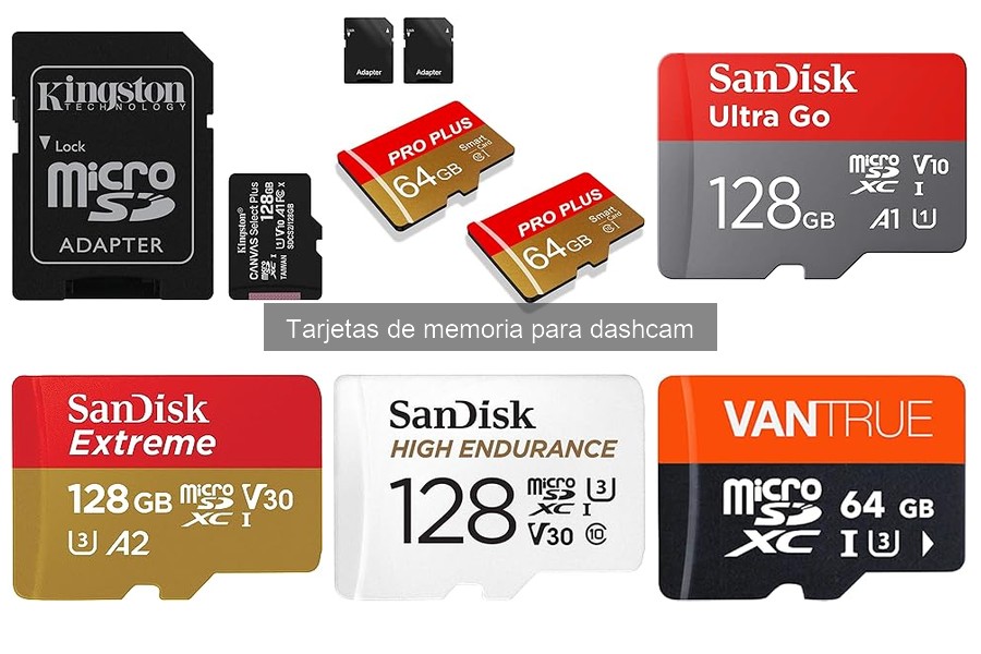 Velocidad de escritura ideal en tarjetas de memoria para dashcam